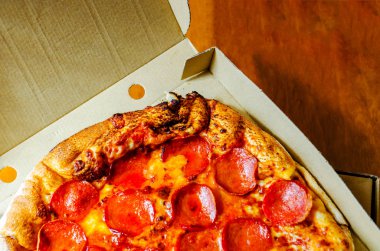 Özel bir ambalaj, lokanta evinizde lezzetli pizza karton, pizza teslim