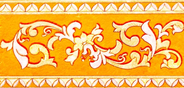 Traditionelle Spanische Zierfliesen Originale Keramikfliesen Den Wänden Von Gebäuden Dekoration — Stockfoto