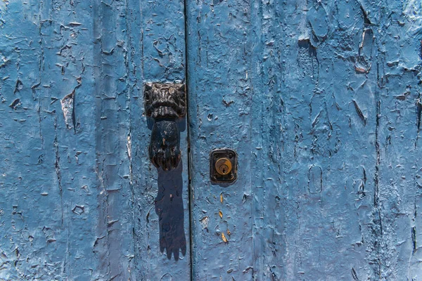 Fechar Fechadura Velha Com Uma Textura Interessante Porta Segurança Casa — Fotografia de Stock