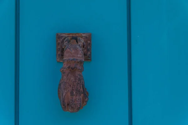 Pirinç Kapı Şeklinde Kapı Evin Güzel Girişi Klasik Dekorasyon — Stok fotoğraf