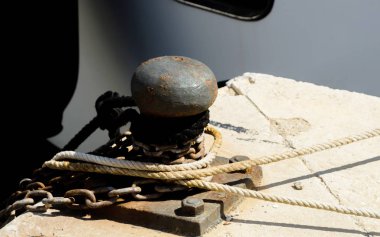 sonrası küçük bir Marina sahildeki demirleme, öğe bağlama için gemi limanda Emanet