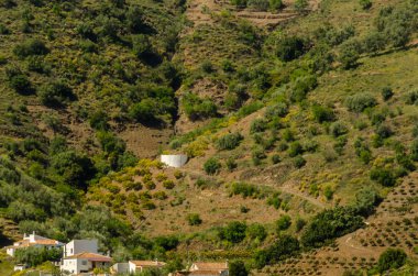 Andalusia, kurak alanlarda, tarım su depolama yer içinde yüksek tepelerde beton sulama Havzası