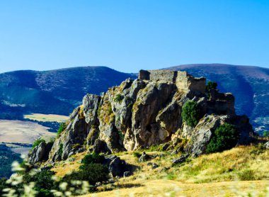 dağ doruklarına Endülüs bölgesi, tipik dağ manzarası, vahşi doğa