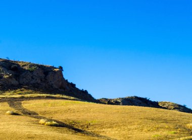 dağ doruklarına Endülüs bölgesi, tipik dağ manzarası, vahşi doğa