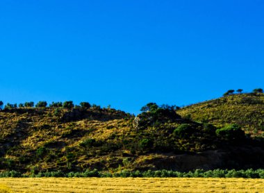 dağ doruklarına Endülüs bölgesi, tipik dağ manzarası, vahşi doğa
