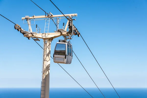 Funivia Contro Cielo Trasporto Quota Attrazione Turistica Viaggi — Foto Stock