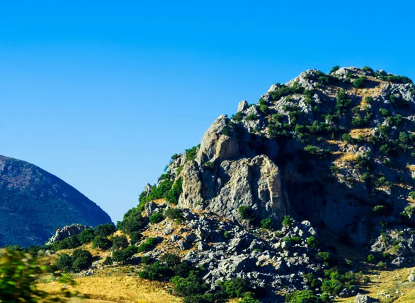 Bergtoppen Andalusische Regio Typische Berglandschap Wilde Natuur — Stockfoto