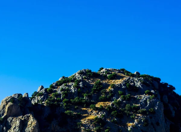 アンダルシア地方 典型的な山の風景 野生の自然の山ピーク — ストック写真