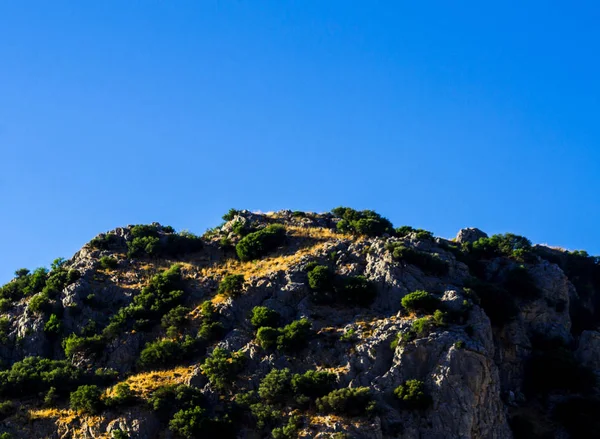 Βουνοκορφές Στην Περιοχή Της Ανδαλουσίας Τυπικό Ορεινό Τοπίο Άγρια Φύση — Φωτογραφία Αρχείου