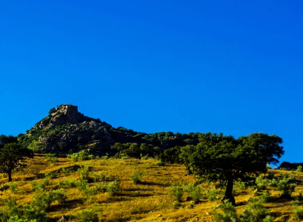 Sommets Montagneux Dans Région Andalouse Paysage Montagneux Typique Nature Sauvage — Photo