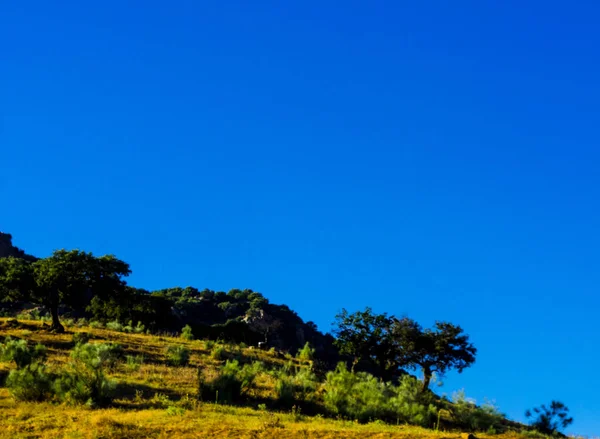 Bergtoppen Andalusische Regio Typische Berglandschap Wilde Natuur — Stockfoto