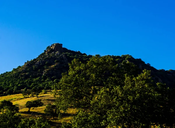 Sommets Montagneux Dans Région Andalouse Paysage Montagneux Typique Nature Sauvage — Photo