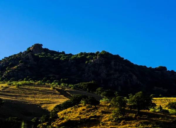 Bergtoppen Andalusische Regio Typische Berglandschap Wilde Natuur — Stockfoto