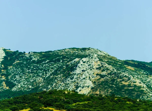 Bergtoppen Andalusische Regio Typische Berglandschap Wilde Natuur — Stockfoto