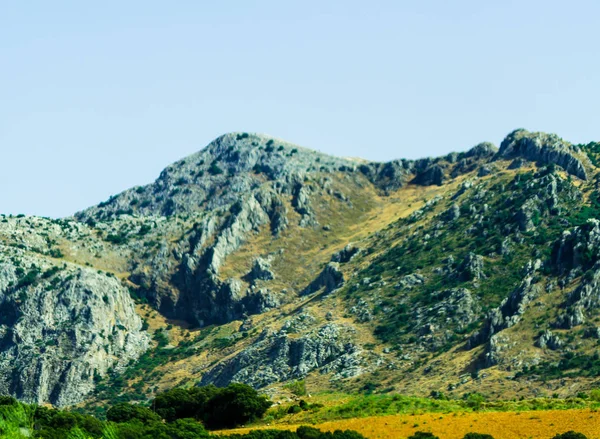 Sommets Montagneux Dans Région Andalouse Paysage Montagneux Typique Nature Sauvage — Photo