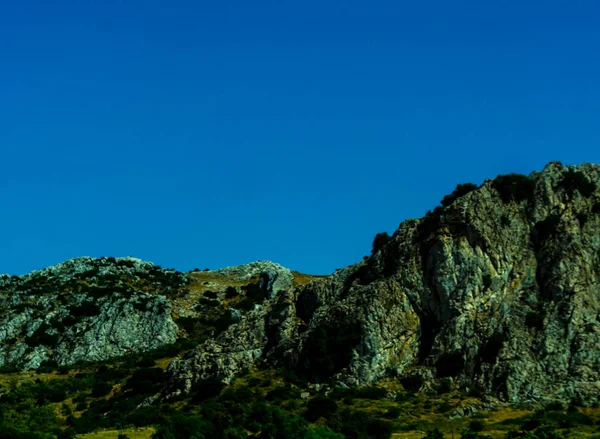 Sommets Montagneux Dans Région Andalouse Paysage Montagneux Typique Nature Sauvage — Photo