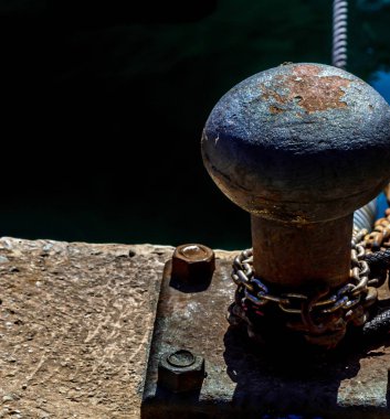 sonrası küçük bir Marina sahildeki demirleme, öğe bağlama için gemi limanda Emanet