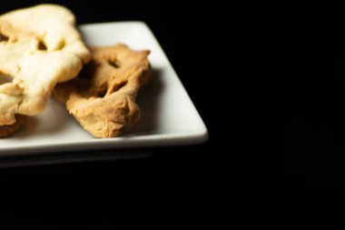 hayaletler, Cadılar Bayramı, ürkütücü gıda üzerinde tipik tatlılar şeklinde kek