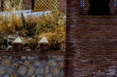 Bir küçük kasaba, Andalusia içinde mimari, İspanya tarihi bir unsuru tipik Mağribi savunması duvarlar