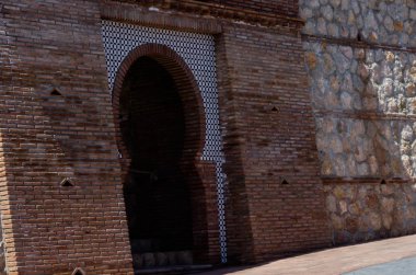 Bir küçük kasaba, Andalusia içinde mimari, İspanya tarihi bir unsuru tipik Mağribi savunması duvarlar