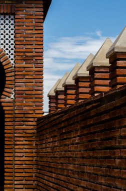 Bir küçük kasaba, Andalusia içinde mimari, İspanya tarihi bir unsuru tipik Mağribi savunması duvarlar