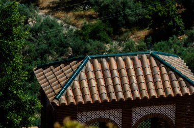 Bir küçük kasaba, Andalusia içinde mimari, İspanya tarihi bir unsuru tipik Mağribi savunması duvarlar