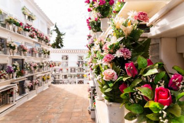 Duvardaki İspanyol gömüldüğü yer, Endülüs, Hıristiyanlık bölgede tipik mezar karakteristik