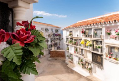 Duvardaki İspanyol gömüldüğü yer, Endülüs, Hıristiyanlık bölgede tipik mezar karakteristik