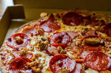 Özel bir ambalaj, lokanta evinizde lezzetli pizza karton, pizza teslim