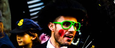 Velez Malaga, İspanya-3 Şubat 2018, karnaval sokaklarda