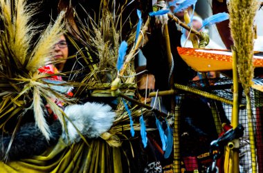 Nerja, İspanya - 10 Şubat 2018, karnaval sokaklarda