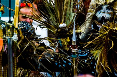 Nerja, İspanya - 10 Şubat 2018, karnaval sokaklarda