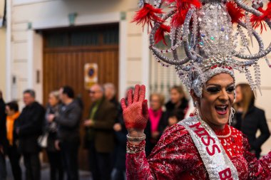 Nerja, İspanya - 10 Şubat 201