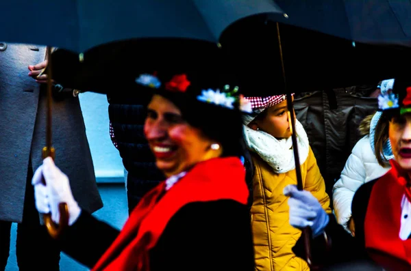 Velez Malaga, İspanya-3 Şubat 2018, karnaval sokaklarda