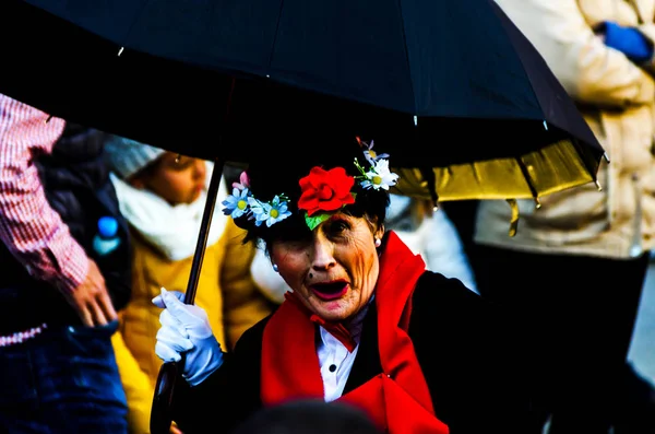 Velez Malaga, İspanya-3 Şubat 2018, karnaval sokaklarda