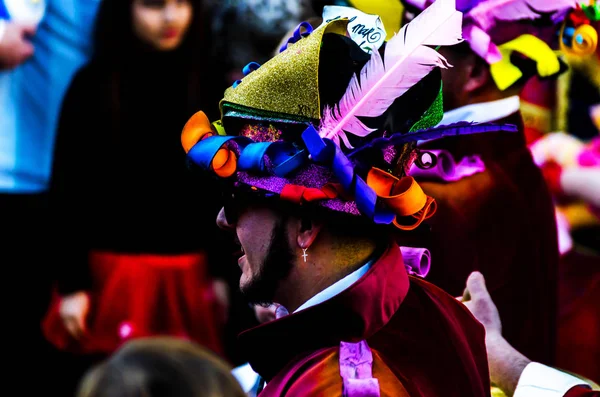Велес Малага Іспанія Лютого 2018 Року Карнавал Вулицях — стокове фото