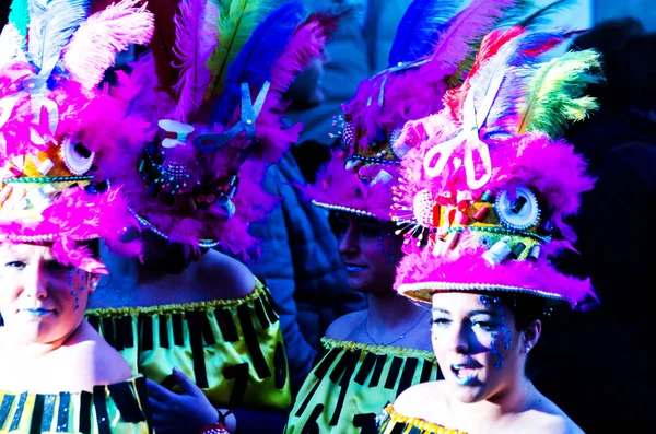 Velez Malaga Espanha Fevereiro 2018 Carnaval Estruturas — Fotografia de Stock