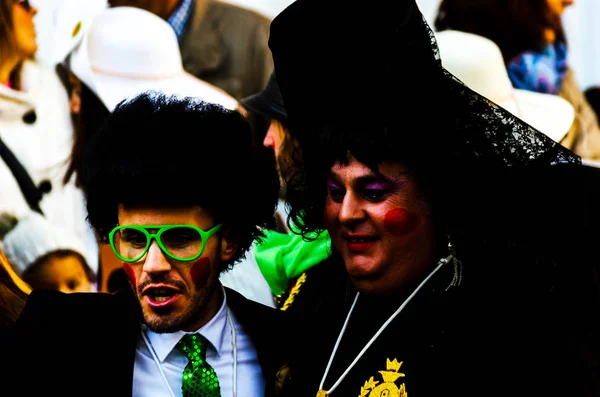 Velez Malaga, İspanya-3 Şubat 2018, karnaval sokaklarda