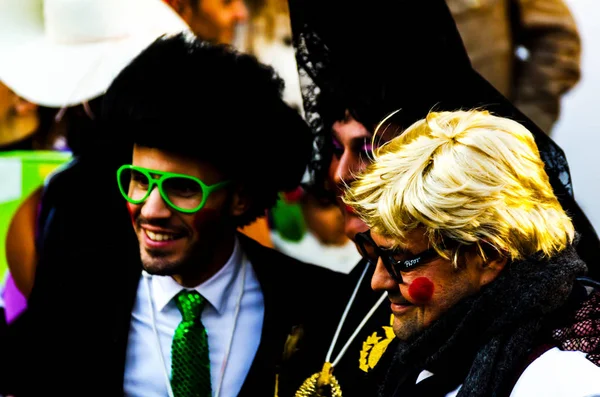 Velez Malaga, İspanya-3 Şubat 2018, karnaval sokaklarda