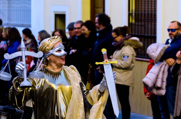 Nerja Španělsko Února 2018 Karneval Ulicích — Stock fotografie