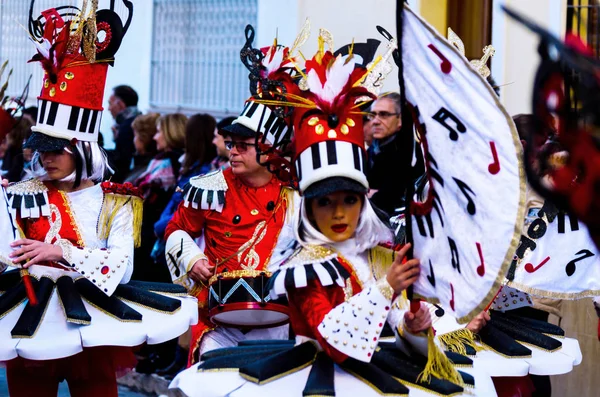 Nerja Espanha Fevereiro 2018 Carnival Estruturas — Fotografia de Stock