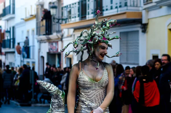Nerja Spain Февраля 201 — стоковое фото