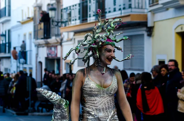 Nerja Spain Февраля 201 — стоковое фото