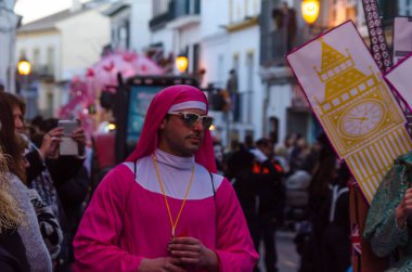 Nerja, İspanya - 10 Şubat 201
