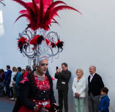 Nerja, İspanya - 11 Şubat 201