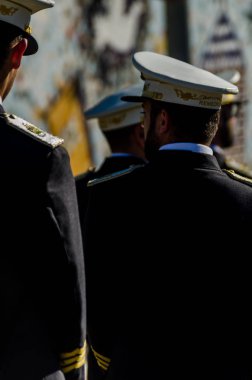 Velez Malaga, İspanya - 27 Mart 2018 insanlar geçit töreninde kutsal hafta İspanyol bir şehirde, Paskalya katılan