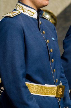 Velez Malaga, İspanya - 27 Mart 2018 insanlar geçit töreninde kutsal hafta İspanyol bir şehirde, Paskalya katılan