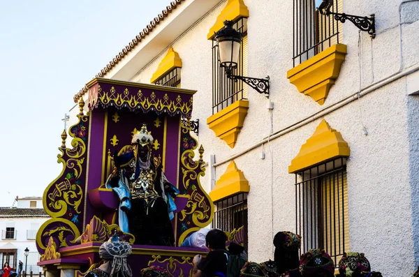 Velez Malaga Spania Ianuarie 2018 Parada Ocazia Sărbătorii Epifanie Provincia — Fotografie, imagine de stoc