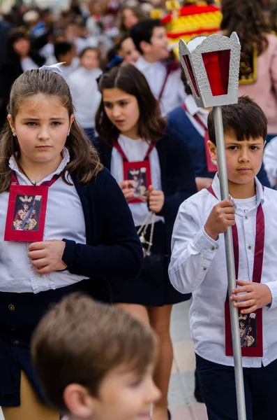Processie Van Kinderen Vanaf Heilige Week — Stockfoto