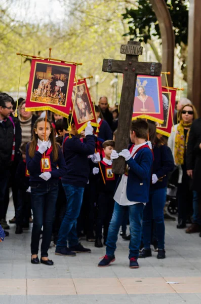 Procesión Niños Partir Semana Santa —  Fotos de Stock